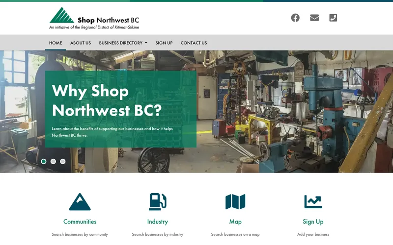 Shop Northwest BC website