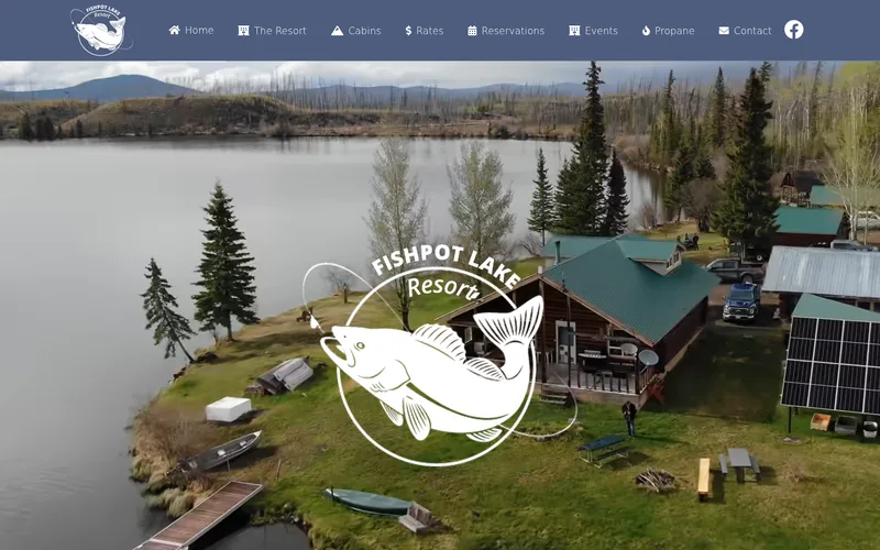 Fishpot Lake Resort website