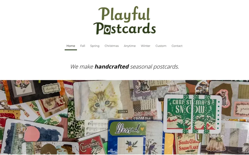 Playful Postcards website
